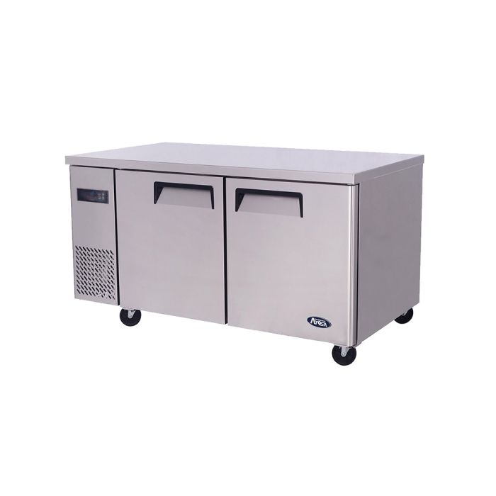 Atosa YPF9027 | 1200mm Wide | Under Bench Freezer 2 Door | Undercounter Freezer | 270L