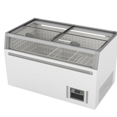F.E.D ZCD-L145G I Thermaster I Supermarket Island Freezer I with Sliding I Glass Lid