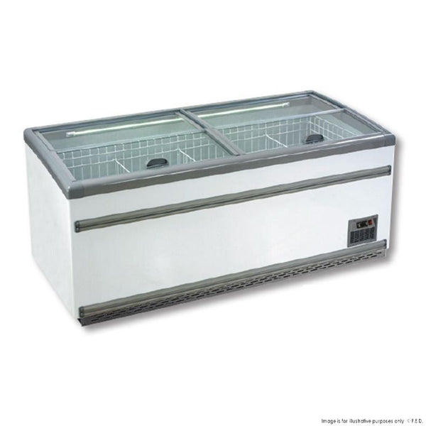 F.E.D ZCD-E185S I Supermarket Island I Dual Temperature Freezer I Chiller Freezer