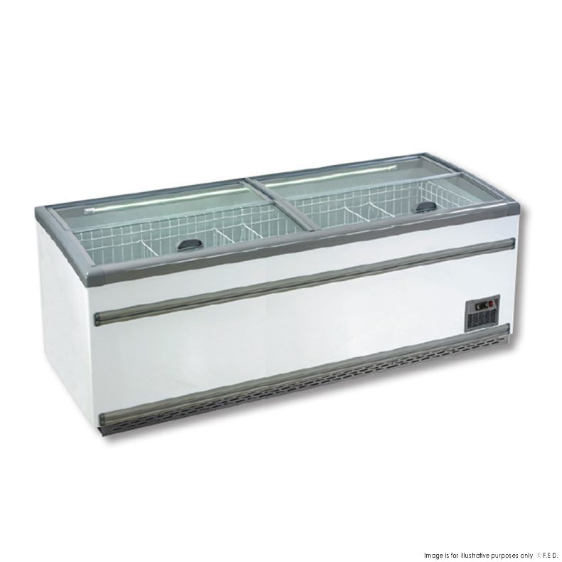 F.E.D ZCD-L250S I Supermarket Island I Dual Temperature Freezer I Chiller Freezer