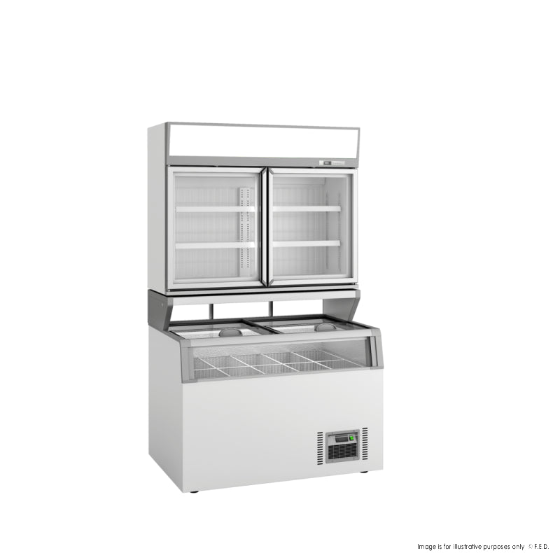 F.E.D ZCDTD145 I Thermaster I Grocery Freezer I Freezer 2 Door I Freezer