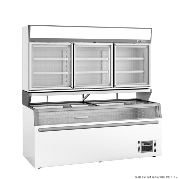 F.E.D ZCDTD210 I Thermaster I Grocery Freezer I Freezer 3 Doors I Freezer