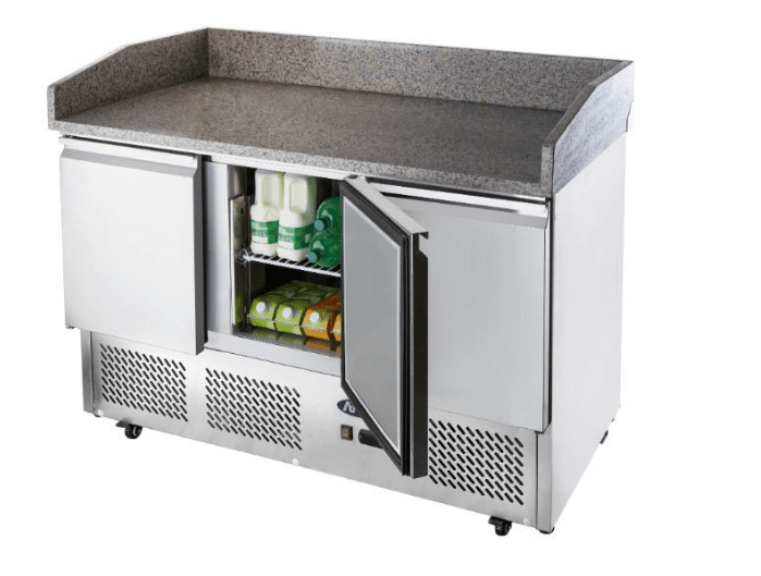 Pizza Preparation Fridge, Atosa, ESL3852, 3 Door, Marble Top