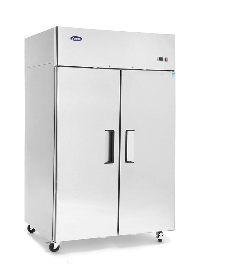 2 Door Upright Freezer, Atosa, MBF8002, Self Closing Door