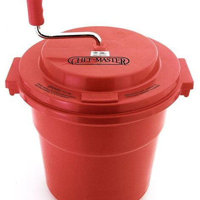 Chef Master 19L I Stainless Steel Salad Spinner I Salad Mixer with Brake