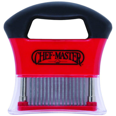 Chef Master 90009 I Stainless Steel I 48 I Razor Sharp Blades I Stainless Steel Meat Tenderizer I Meat Tenderizer