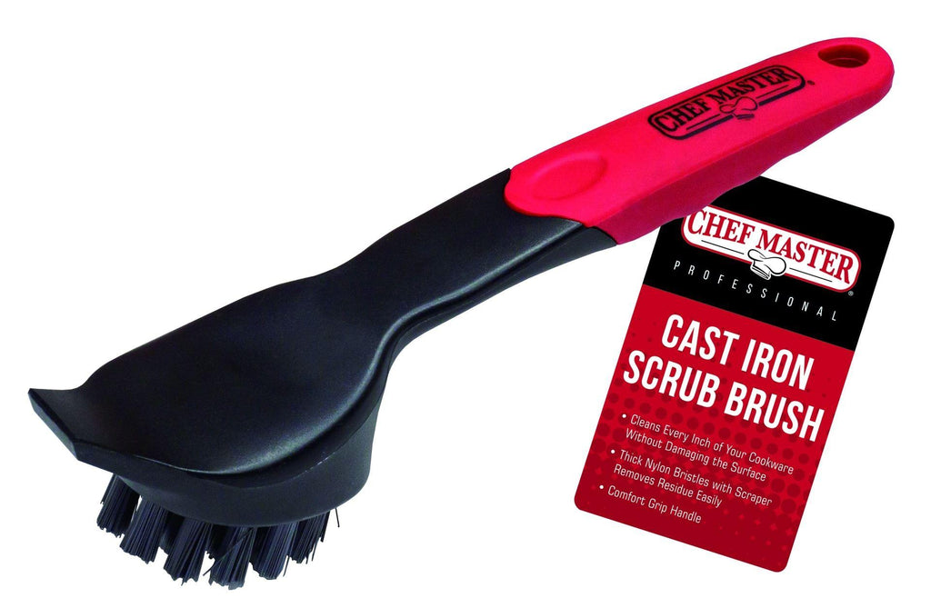 Cast Iron Cleaning Brush, Chef Master, 90058, Cast Iron Brush