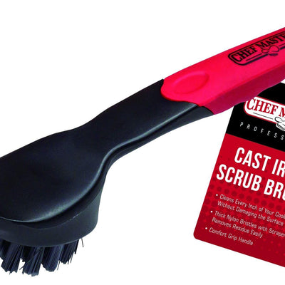 Chef Master 90058 I Cast Iron Cleaning Brush I Cast Iron Brush