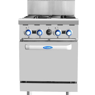 Cookrite AT80G4B-O-LPG | 4 Burner Gas Oven | LPG Gas (600mm Wide) | Oven range