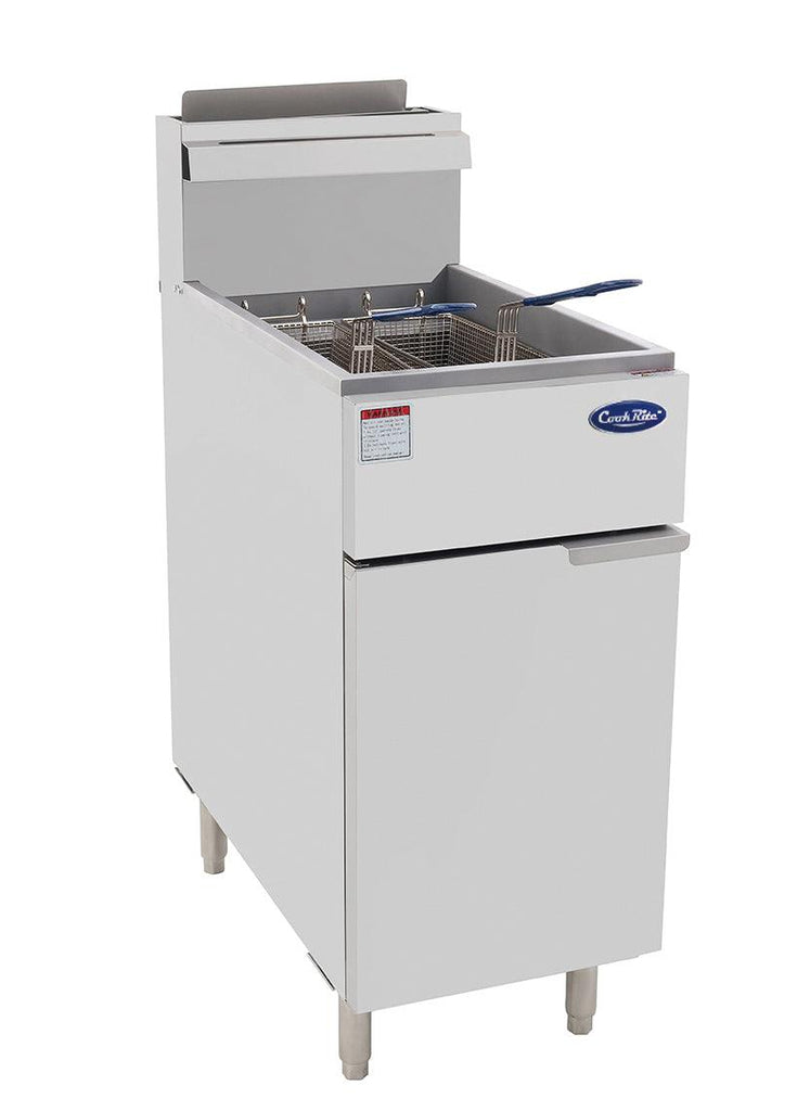 Cookrite ATFS-40-LPG | Deep Fryer | Commercial Deep Fryer | Gas Fryer | 3 Tube | 395mm Wide