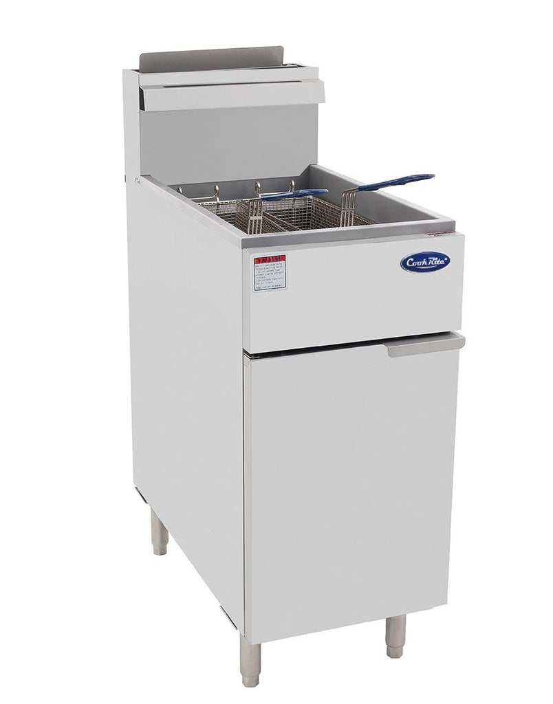 Cookrite ATFS-40-NG | Deep Fryer | Commercial Deep Fryer | Gas Fryer | 3 Tube | 395mm Wide