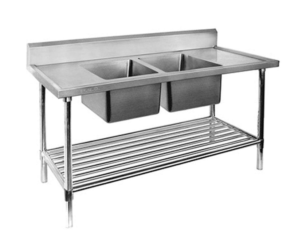 Modular Systems DSB6-1200C/A | Stainless Steel I Double Kitchen Sink I with Pot I Under shelf