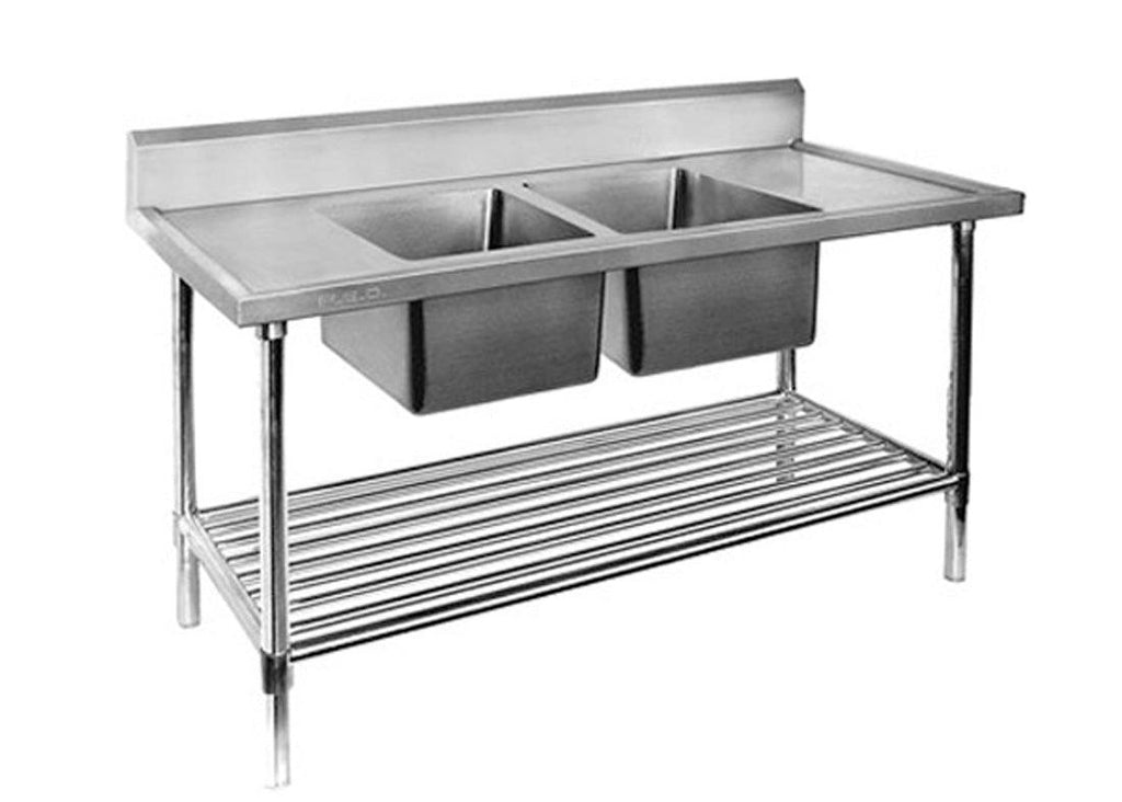 Modular Systems DSB7-2100C/A | Stainless Steel Double Kitchen Sink | with Pot I Under shelf