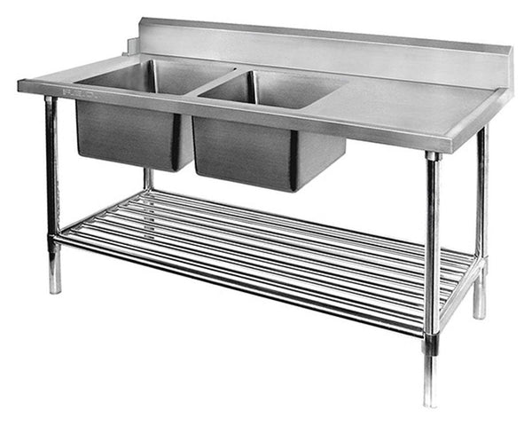 Modular Systems DSBD7-2400L/A | Left Hand Sink | Double Sink | Dishwasher Bench