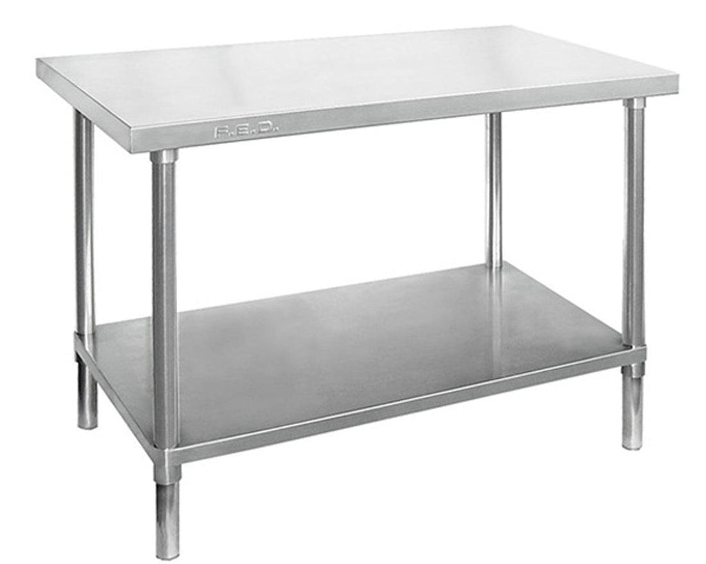 Modular Systems WB6-1500/A | Stainless Steel Workbench | Flat Bench with Under Shelf Storage