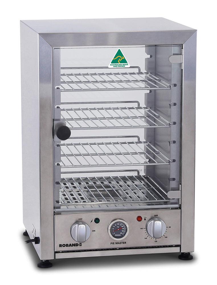 Roband PM25L | Hinged Glass Door | Pie Master | Food Warmer | Pie Warmer (25pies)