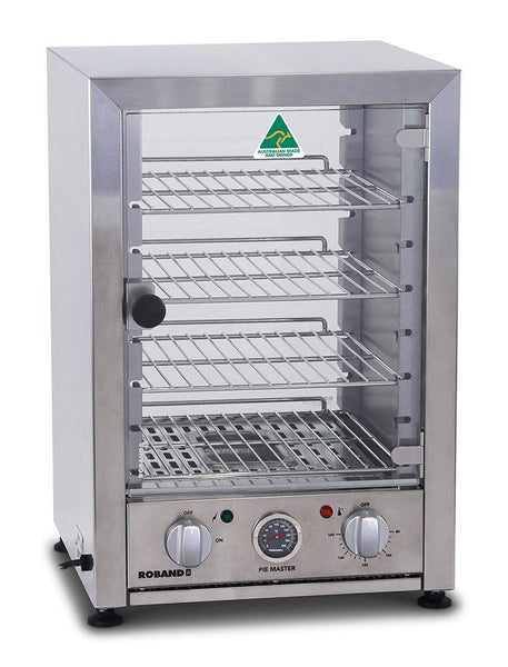 Roband PM25L | Hinged Glass Door | Pie Master | Food Warmer | Pie Warmer (25pies)