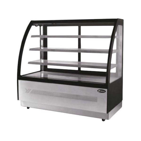 Refrigerated Cake Display Cabinet, Atosa, DF127D, 3 shelves, Curved Glass