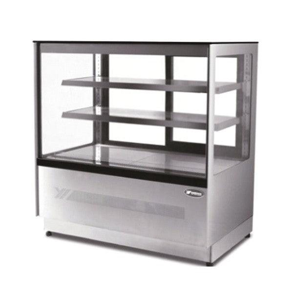 Refrigerated Cake Display Cabinet, Atosa, DF157F , 2 shelves, Square Glass