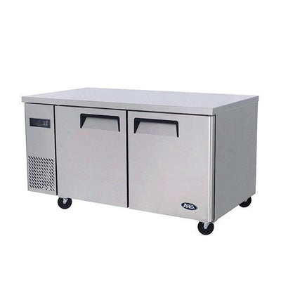 Atosa YPF9037 | 1500mm Wide | Under Bench Freezer 2 Door | Undercounter Freezer | 370L