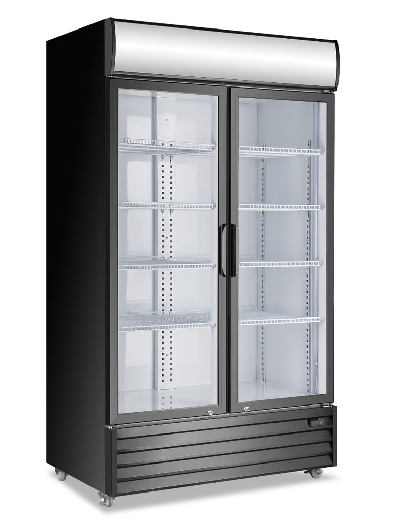 Commercial Upright Fridge, Atosa, P1000WB-A, 2 Glass Door