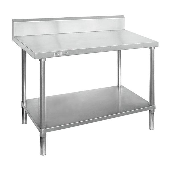 MODULAR SYSTEMS WBB6-2400/A I Steel Workbench I with Under Shelf Storage I Splashback