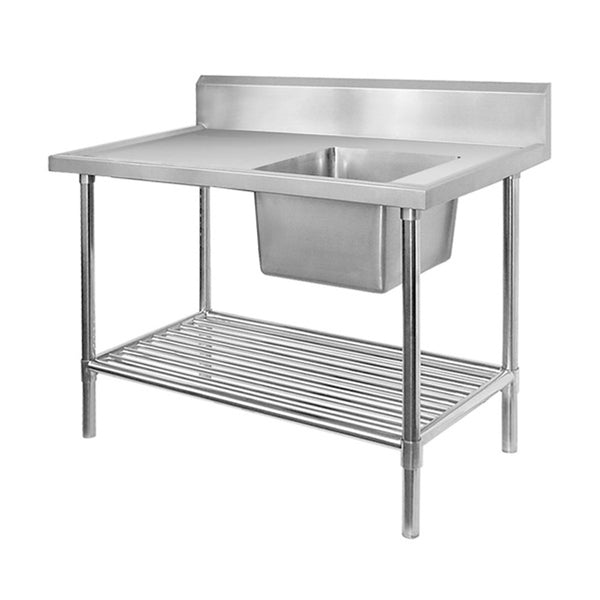 MODULAR SYSTEMS SSB6-1200R/A I Single Sink I Right Sink I Sink Bench I with Pot I Under shelf