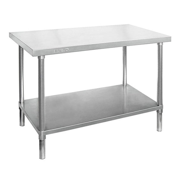 Modular Systems WB6-2100/A | Stainless Steel Workbench | Flat Bench with Under Shelf Storage