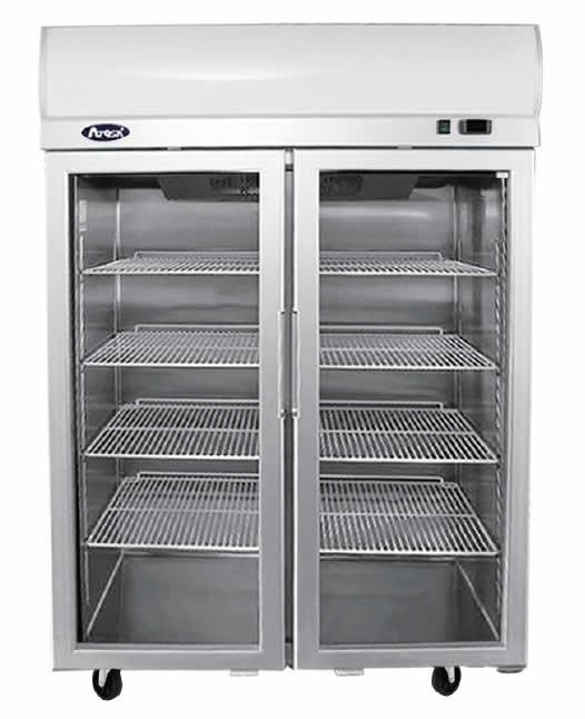 Atosa YCF9408 Double Glass Door Upright Display Freezer (1200mm Wide)